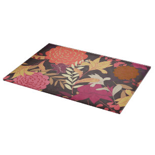 Floral background 2 cutting board