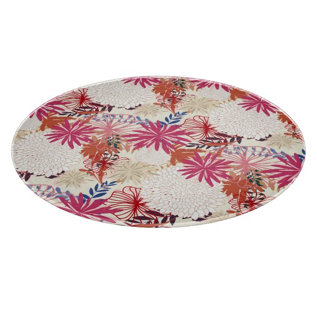 Floral background 3 cutting board (Corner)