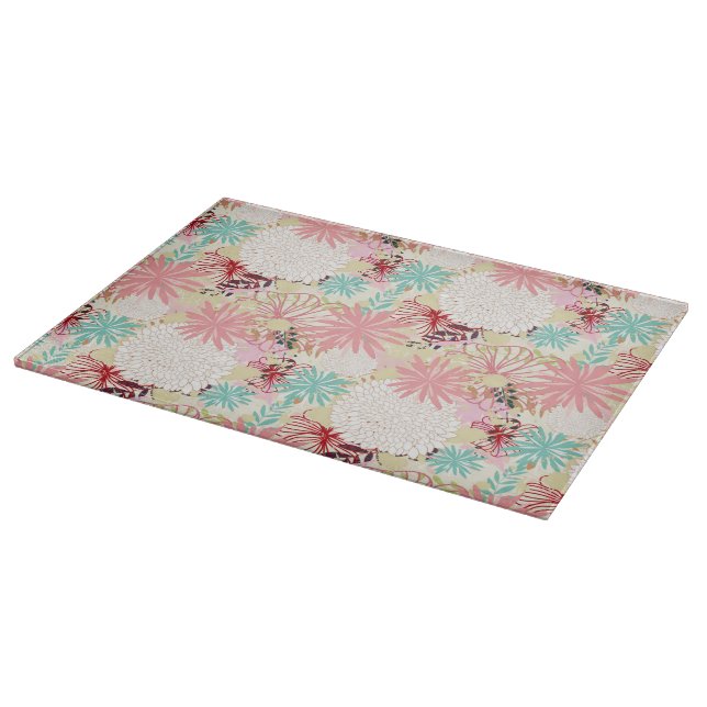 Floral background 4 cutting board (Corner)