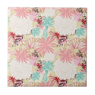 Floral background 4 tile