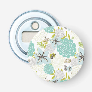 Floral background 5 bottle opener