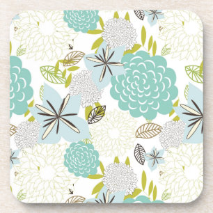 Floral background 5 coaster