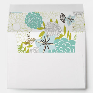 Floral background 5 envelopes