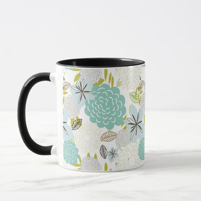 Floral background 5 mug (Left)