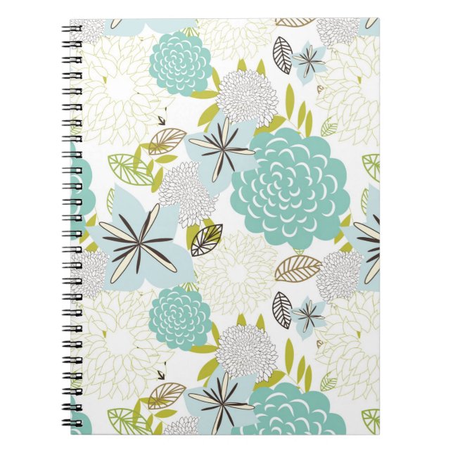 Floral background 5 notebook (Front)