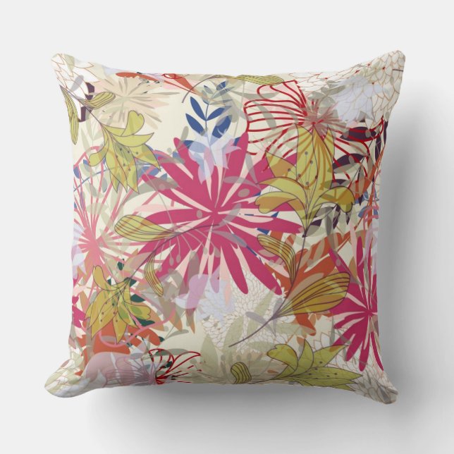 Floral background 6 cushion (Front)