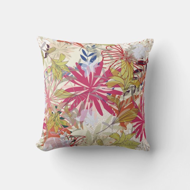 Floral background 6 cushion (Front)