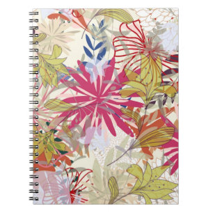 Floral background 6 notebook