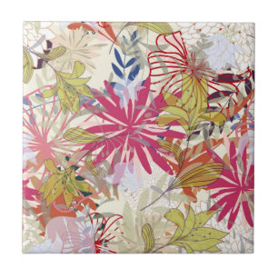 Floral background 6 tile