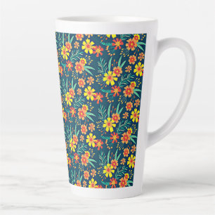 Floral Background Beautiful Design-46566 Latte Mug