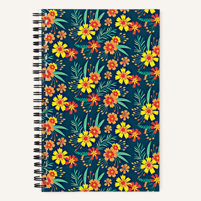 Floral Background Beautiful Design-46566 Notebook (Front)