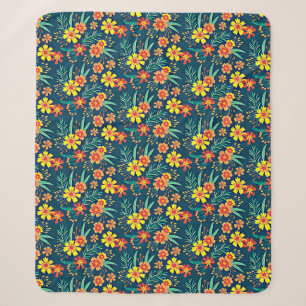 Floral Background Beautiful Design-46566 Sherpa Blanket