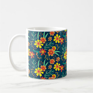 Floral Background Beautiful Design Coffee Mug