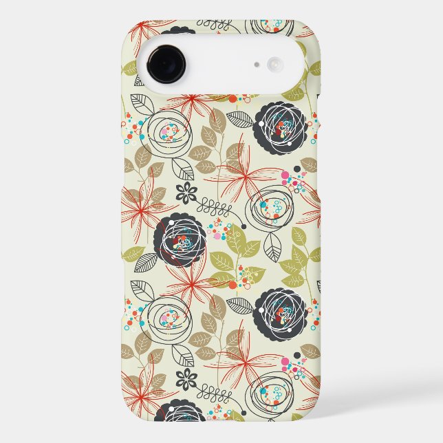 Floral background Case-Mate iPhone case (Back)