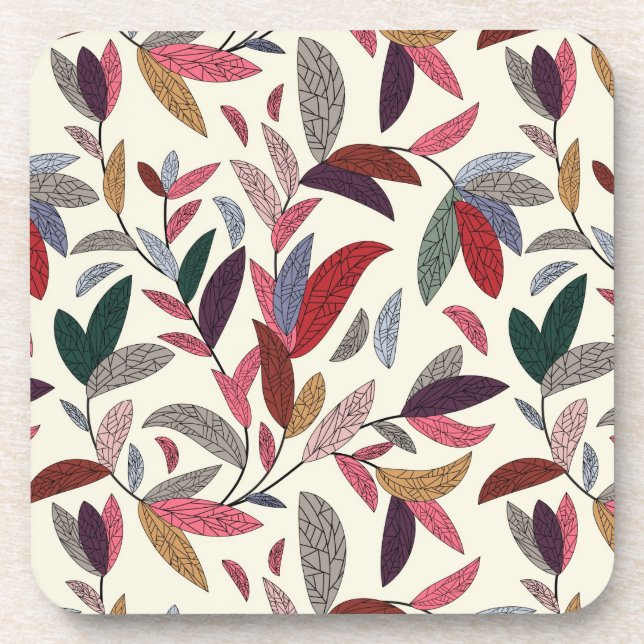 Floral background coaster (Front)