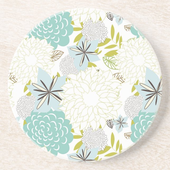 Floral background coaster (Front)