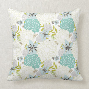 Floral background cushion
