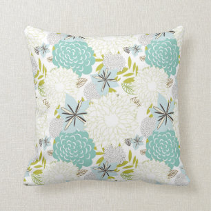 Floral background cushion