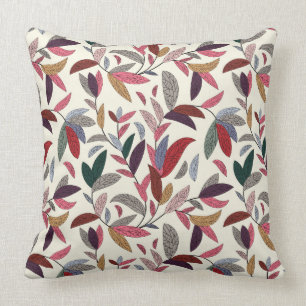 Floral background cushion