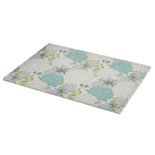 Floral background cutting board