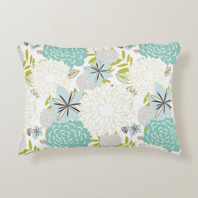 Floral background decorative cushion (Front)