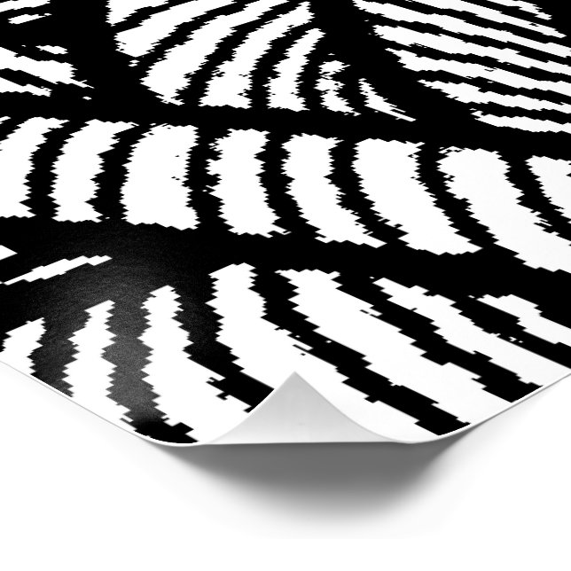 Floral Background Design Floral Wrapping Paper Art Poster (Corner)