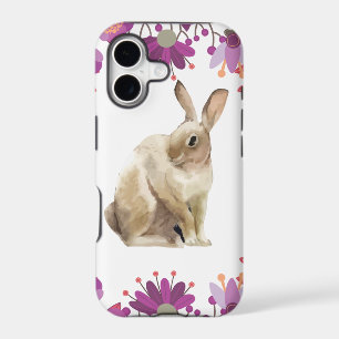 Floral Background Easter Bunny design