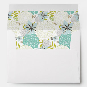 Floral background envelopes