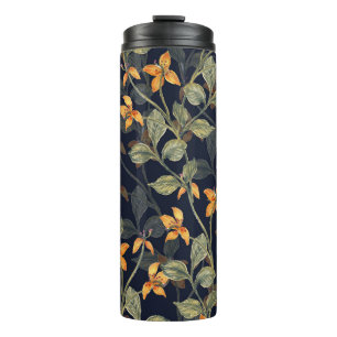 Floral background in seamless pattern. thermal tumbler