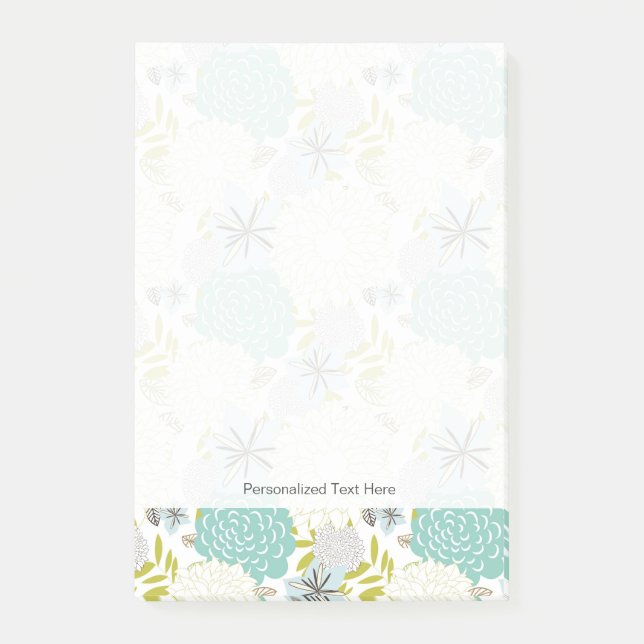 Floral background post-it notes (Front)
