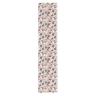 Floral background short table runner