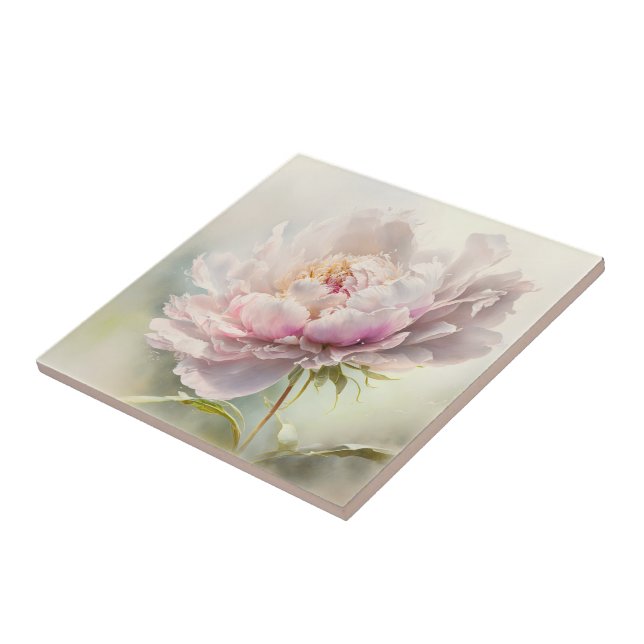 Floral background. Spring blossom Ceramic Tile (Side)