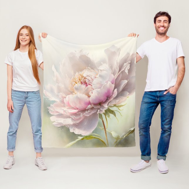 Floral background. Spring blossom Fleece Blanket (In Situ)