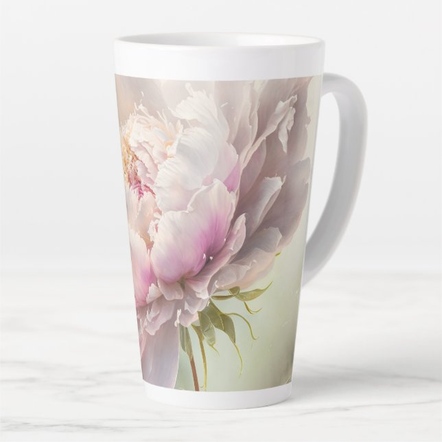 Floral background. Spring blossom Latte Mug (Right Angle)