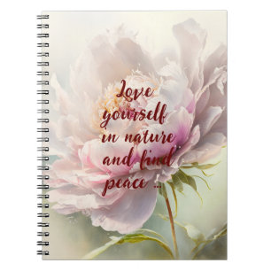 Floral background. Spring blossom Notebook