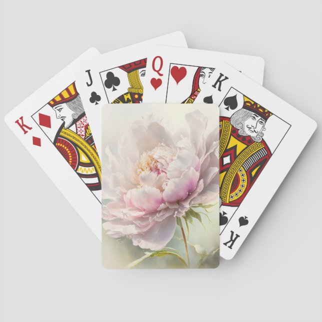Floral background. Spring blossom Playing Cards (Back)