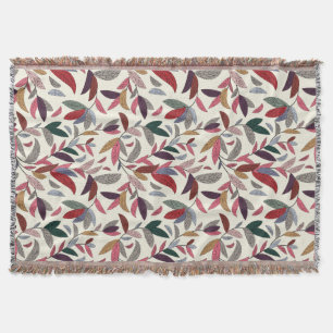 Floral background throw blanket