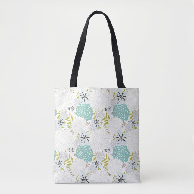 Floral background tote bag (Front)