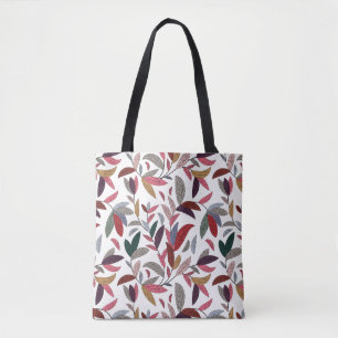 Floral background tote bag