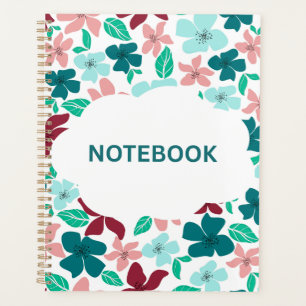 Floral Background Vibrant Artistic Design Planner