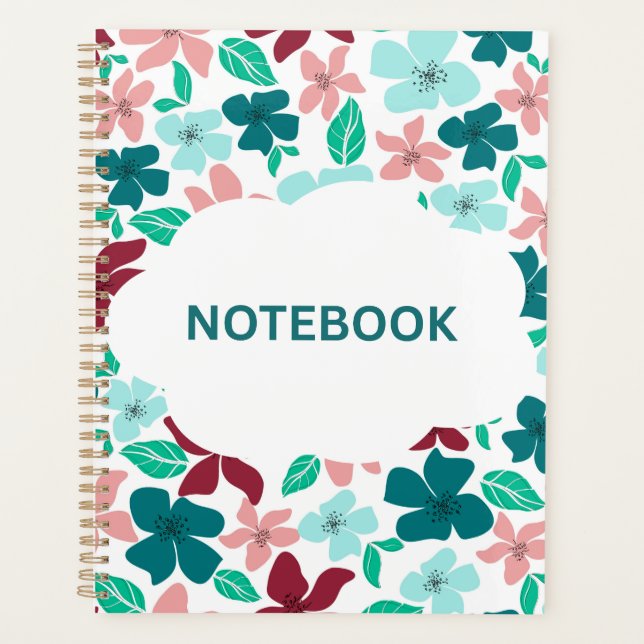 Floral Background | Vibrant Artistic Design Planner (Front)