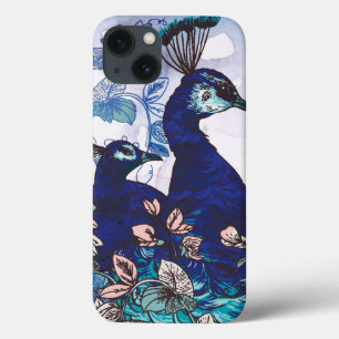 Floral Background with Peacocks iPhone 13 Case