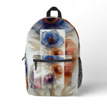 Floral Backpack with White Background | Stylish Ev