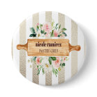 Floral Bakery Rolling Pin Patisserie GOLD