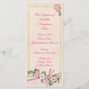 Floral Baptismal program 1/5