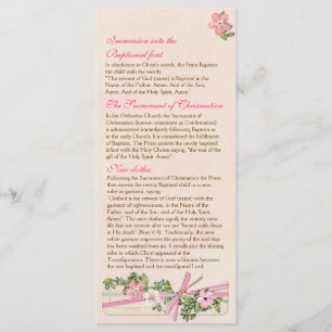 Floral Baptismal Program 4/5