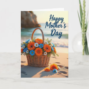 Floral Basket Mothers Day Card