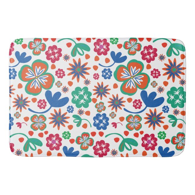 Floral Bath Mat (Front)