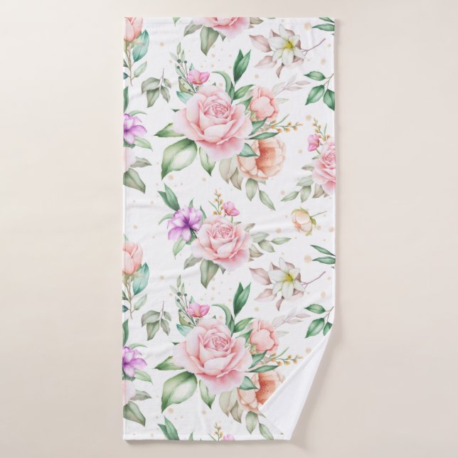 Floral Bath Towel (Bath Towel)