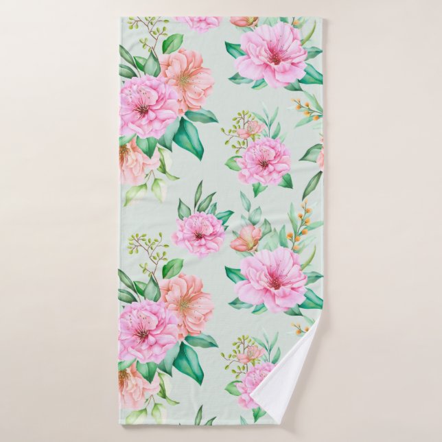 Floral Bath Towel (Bath Towel)